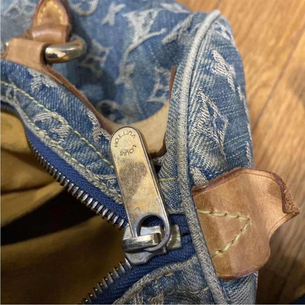 LOUIS VUITTON Denim Neo Speedy Monogram RARE - Picture 13 of 15